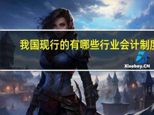 我国现行的有哪些行业会计制度