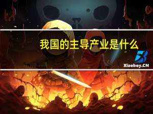 我国的主导产业是什么