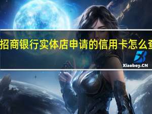 我在招商银行实体店申请的信用卡怎么查办卡进度