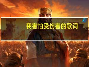 我害怕受伤害的歌词（我害怕自己受伤歌词）