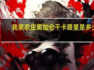 我家农庄 黑加仑干卡路里是多少