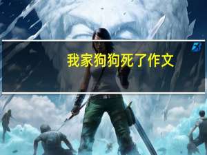 我家狗狗死了作文（我家狗狗曰了我）