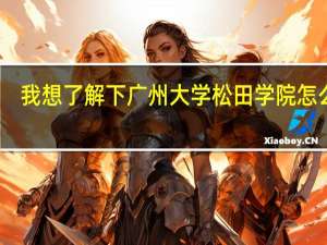 我想了解下广州大学松田学院怎么样