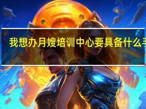 我想办月嫂培训中心要具备什么手续