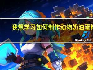 我想学习如何制作动物奶油蛋糕