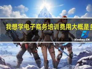 我想学电子商务培训费用大概是多少