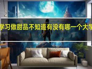 我想等我高中毕业后开始学习做甜品不知道有没有哪一个大学是学做甜品的不过还有几年呢！