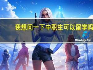 我想问一下中职生可以留学吗