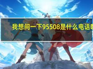 我想问一下95508是什么电话啊（有人知道是用来干什么的吗）