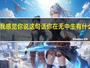 我感觉你说这句话你在无中生有什么意思