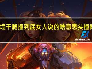我撞了南墙干脆撞到底女人说的啥意思 头撞南墙是什么意思