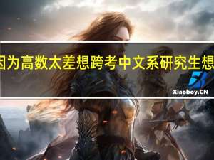 我是大一市场营销专业的管理系的因为高数太差想跨考中文系研究生想求解中文系考研哪个方向容易些求各种详