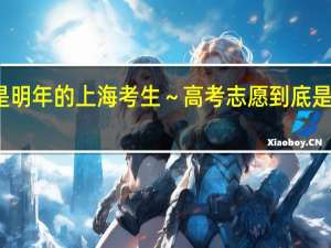 我是明年的上海考生～高考志愿到底是怎么填的