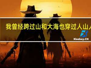 我曾经跨过山和大海 也穿过人山人海（我曾经跨过山和大海也穿过人山人海）