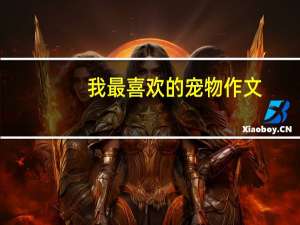 我最喜欢的宠物作文