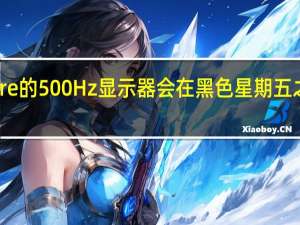 我没想到Alienware的500Hz显示器会在黑色星期五之前以更便宜的价格出现