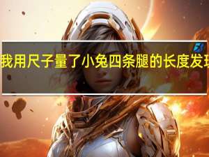 我用尺子量了小兔四条腿的长度发现什么
