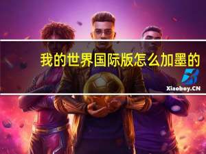 我的世界国际版怎么加墨的（我的世界国际版怎么加mod）