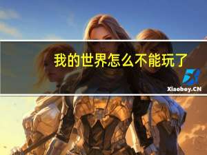 我的世界怎么不能玩了