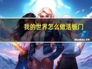 我的世界怎么做活板门
