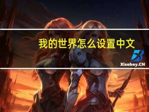 我的世界怎么设置中文