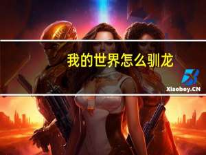 我的世界怎么驯龙