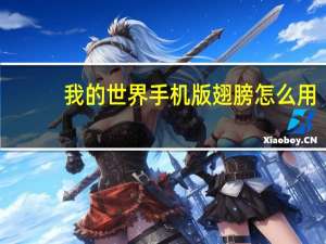 我的世界手机版翅膀怎么用