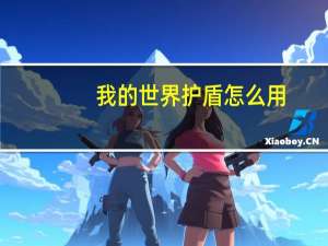 我的世界护盾怎么用
