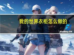 我的世界衣柜怎么做的