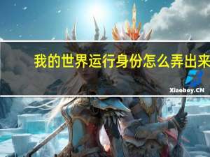 我的世界运行身份怎么弄出来（我的世界运行身份怎么弄）