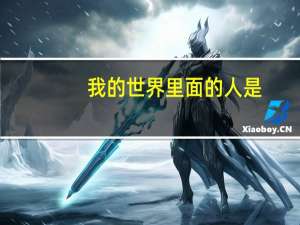 我的世界里面的人是