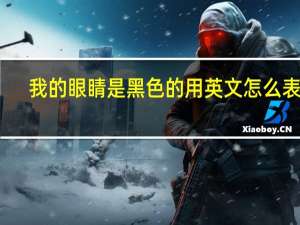 我的眼睛是黑色的用英文怎么表达？