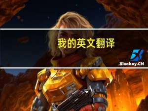我的英文翻译