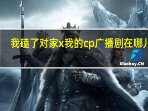 我磕了对家x我的cp广播剧在哪儿听（我嗑了对家x我的cp长佩）