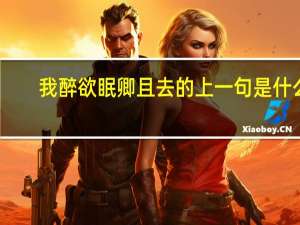 我醉欲眠卿且去的上一句是什么