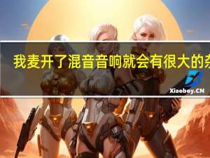 我麦开了混音音响就会有很大的杂音