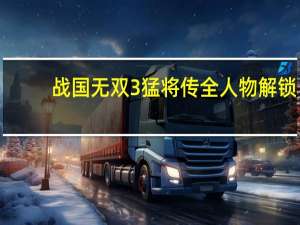 战国无双3猛将传全人物解锁（战国无双3 pc）