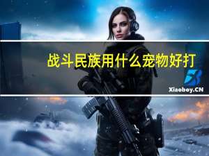 战斗民族用什么宠物好打