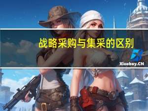 战略采购与集采的区别