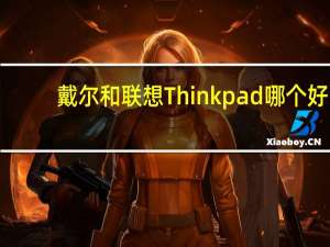 戴尔和联想Thinkpad哪个好