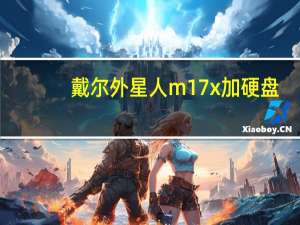 戴尔外星人m17x加硬盘（戴尔外星人m17x）
