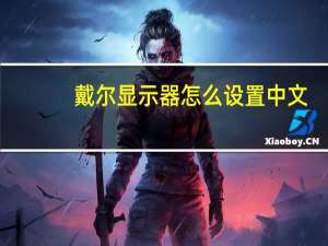 戴尔显示器怎么设置中文（戴尔显示器怎么调亮度）