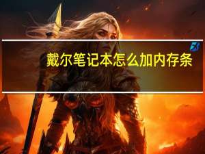 戴尔笔记本怎么加内存条（笔记本怎么加内存条）