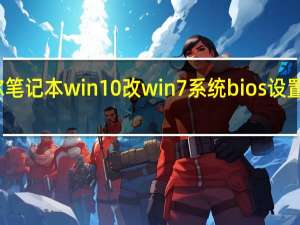 戴尔笔记本win10改win7系统bios设置详细教程（戴尔笔记本win10改win7）