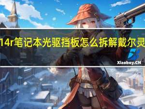 戴尔14r笔记本光驱挡板怎么拆解 戴尔灵越14r拆机