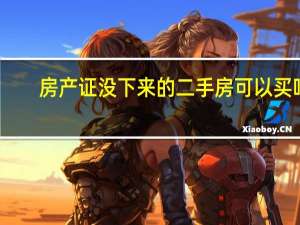 房产证没下来的二手房可以买吗