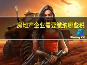 房地产企业需要缴纳哪些税