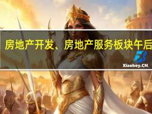房地产开发、房地产服务板块午后拉升