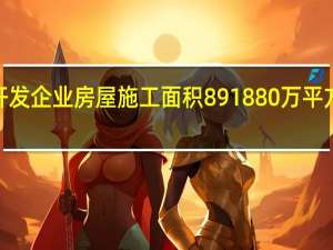 房地产开发企业房屋施工面积891880万平方米同比增长9.0%