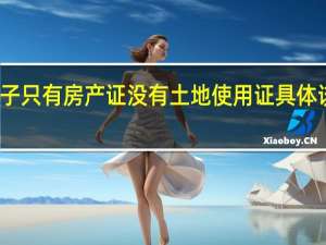 房子只有房产证没有土地使用证具体该怎么办